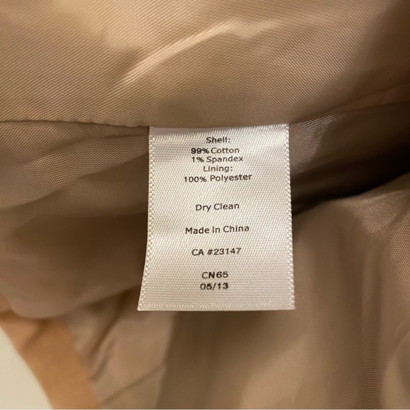 Talbots Women's Tan Corduroy Blazer Jacket Size 8 - Picture 8 of 8